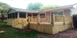 deck and porch